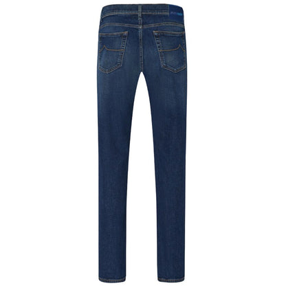 Blauwe katoenen jeans en broek