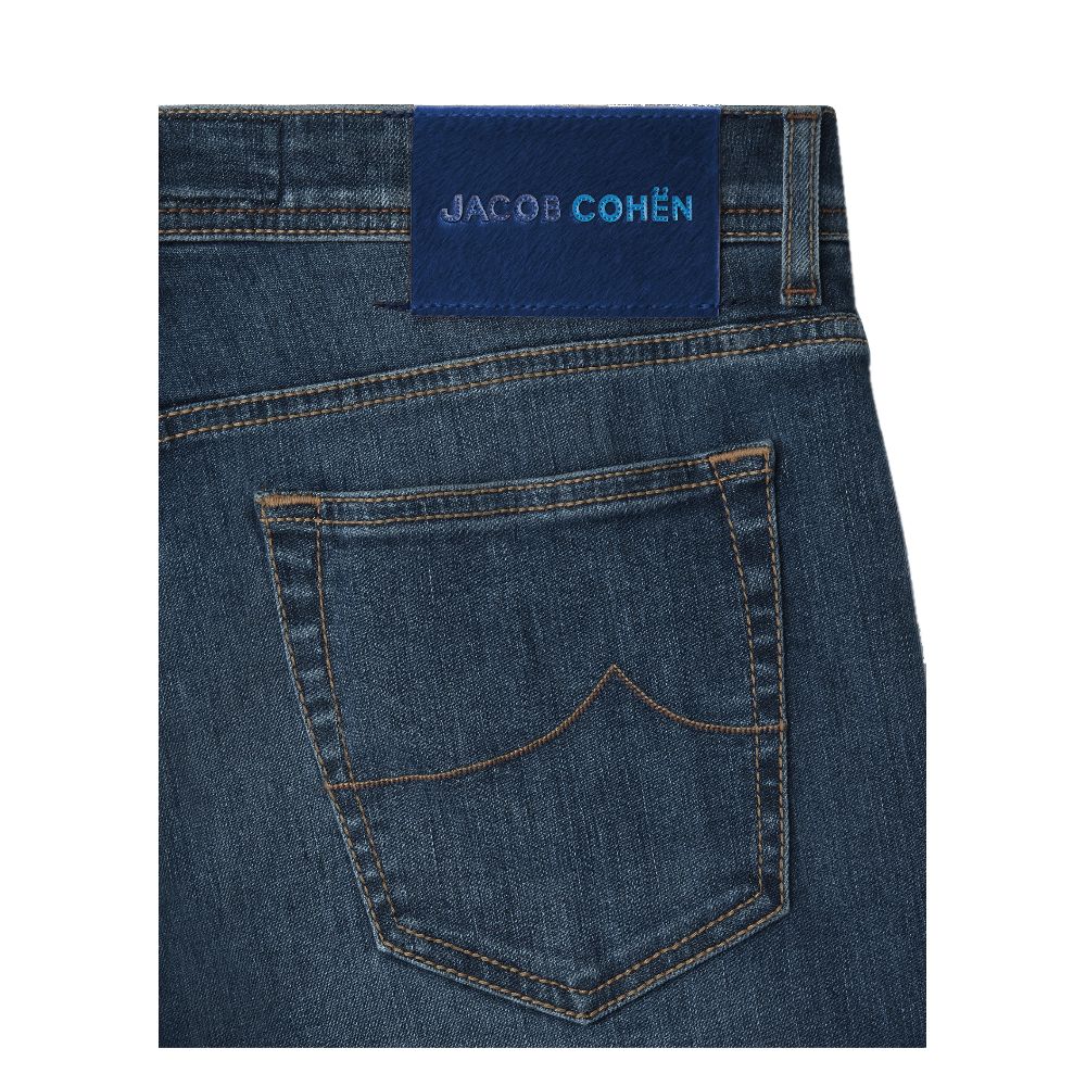 Blauwe katoenen jeans en broek