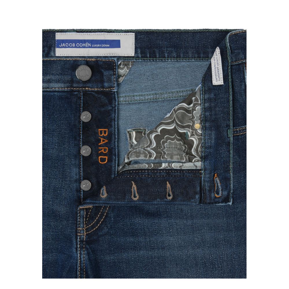 Blauwe katoenen jeans en broek