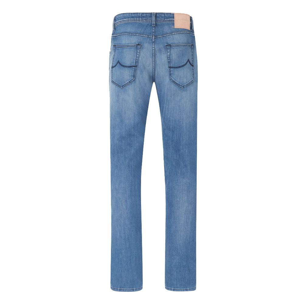 Lichtblauwe katoenen jeans en broek