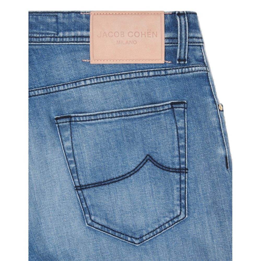 Lichtblauwe katoenen jeans en broek