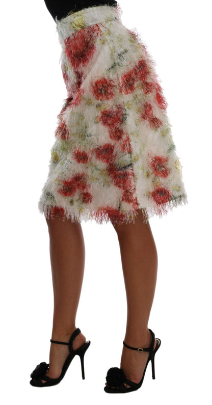 Elegante bloemen hoge taille kokerrok