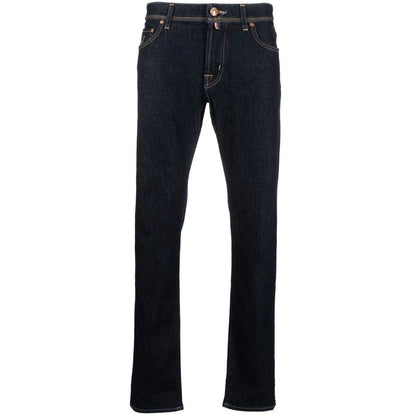 Blauwe katoenen jeans en broek