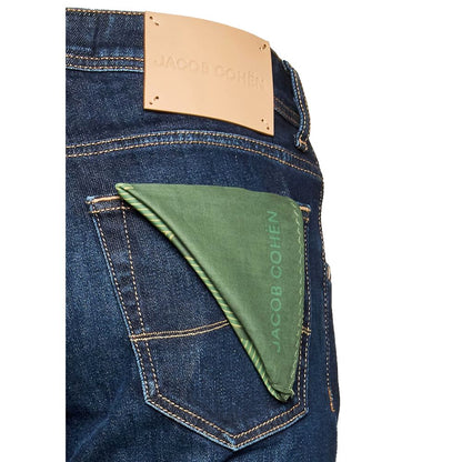 Blauwe katoenen jeans en broek