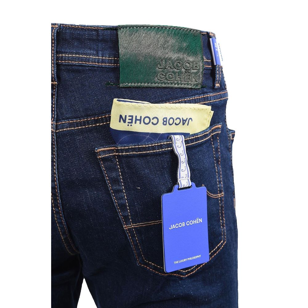 Blauwe katoenen jeans en broek