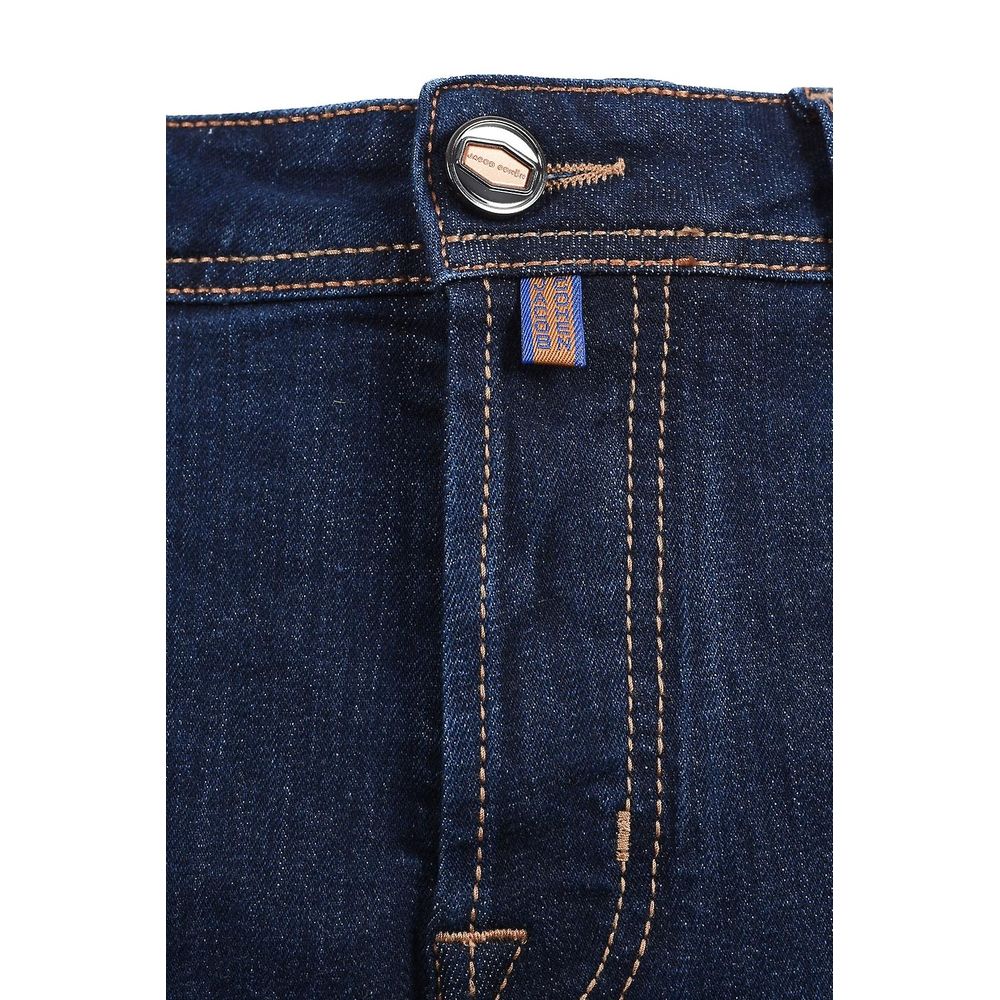 Blauwe katoenen jeans en broek