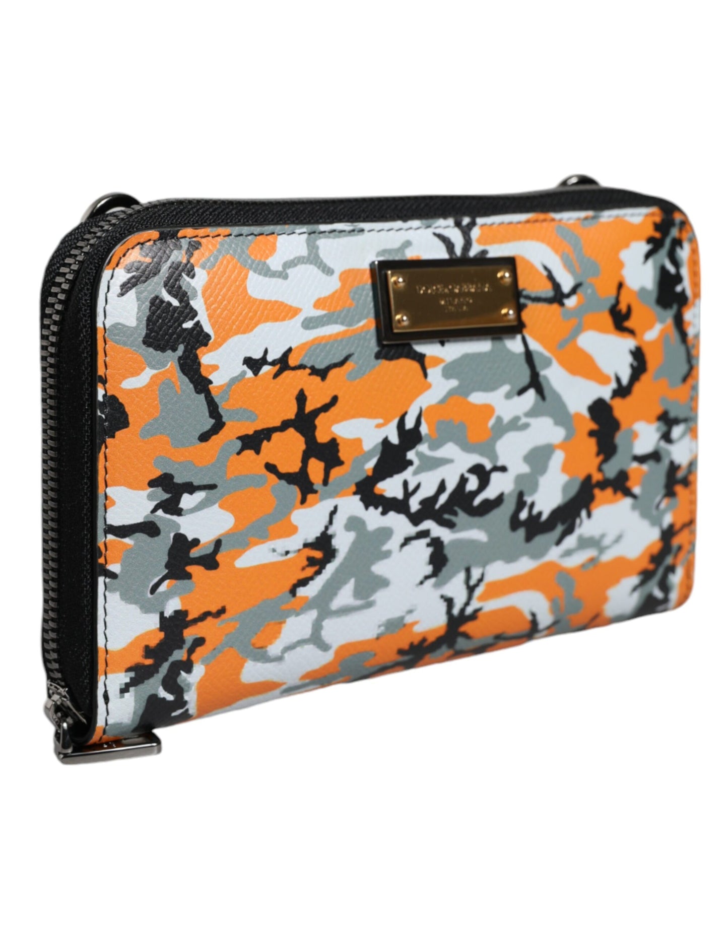 Multicolor Camouflage Leather Purse Cross Body Bag