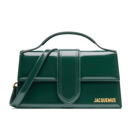 Groene leren crossbodytas