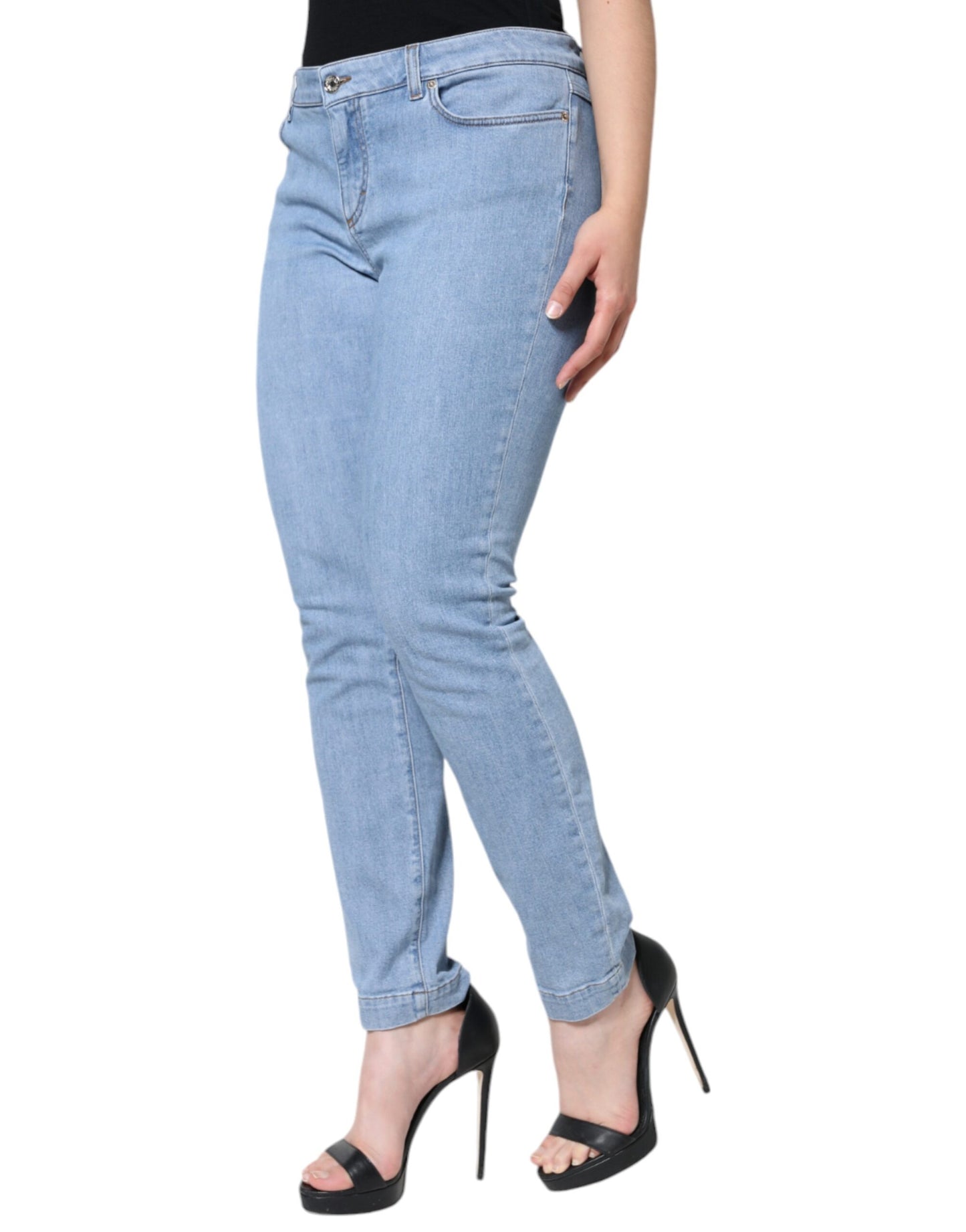 Blue Pretty Slim Fit Cotton Denim Jeans