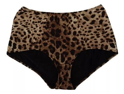 Brown Leopard Print Swimsuit Swimwear Bikini Bottom