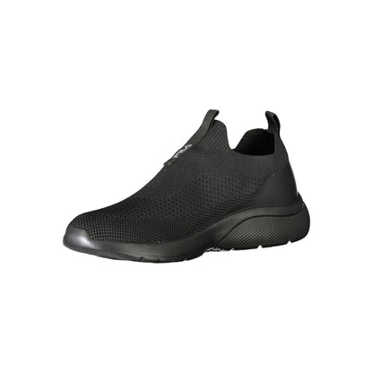 Black Polyester Women Sneaker