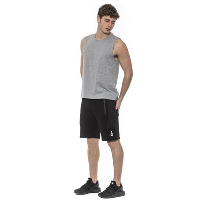 Gray Cotton Men Tank Top