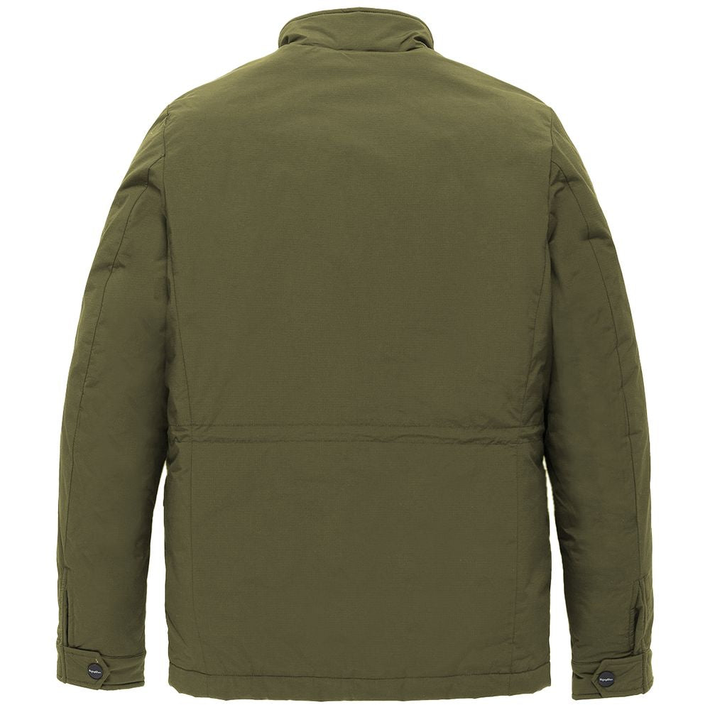 Groene nylon jas