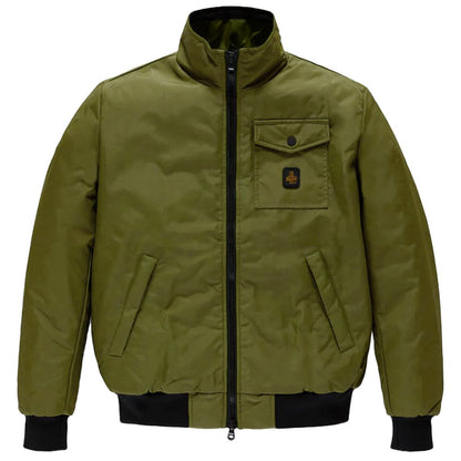 Groene nylon jas