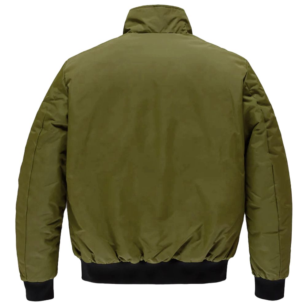 Groene nylon jas