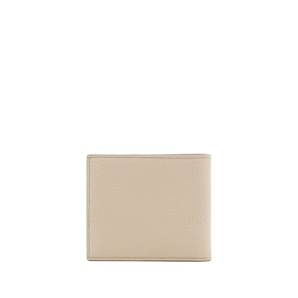 Beige leren portemonnee