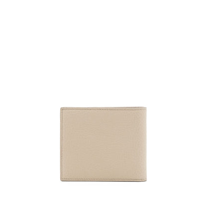 Beige leren portemonnee