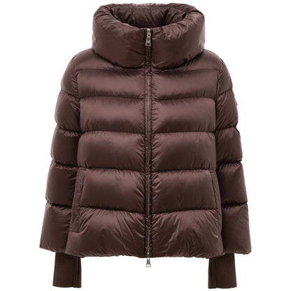 Brown Polyamide Jackets & Coat