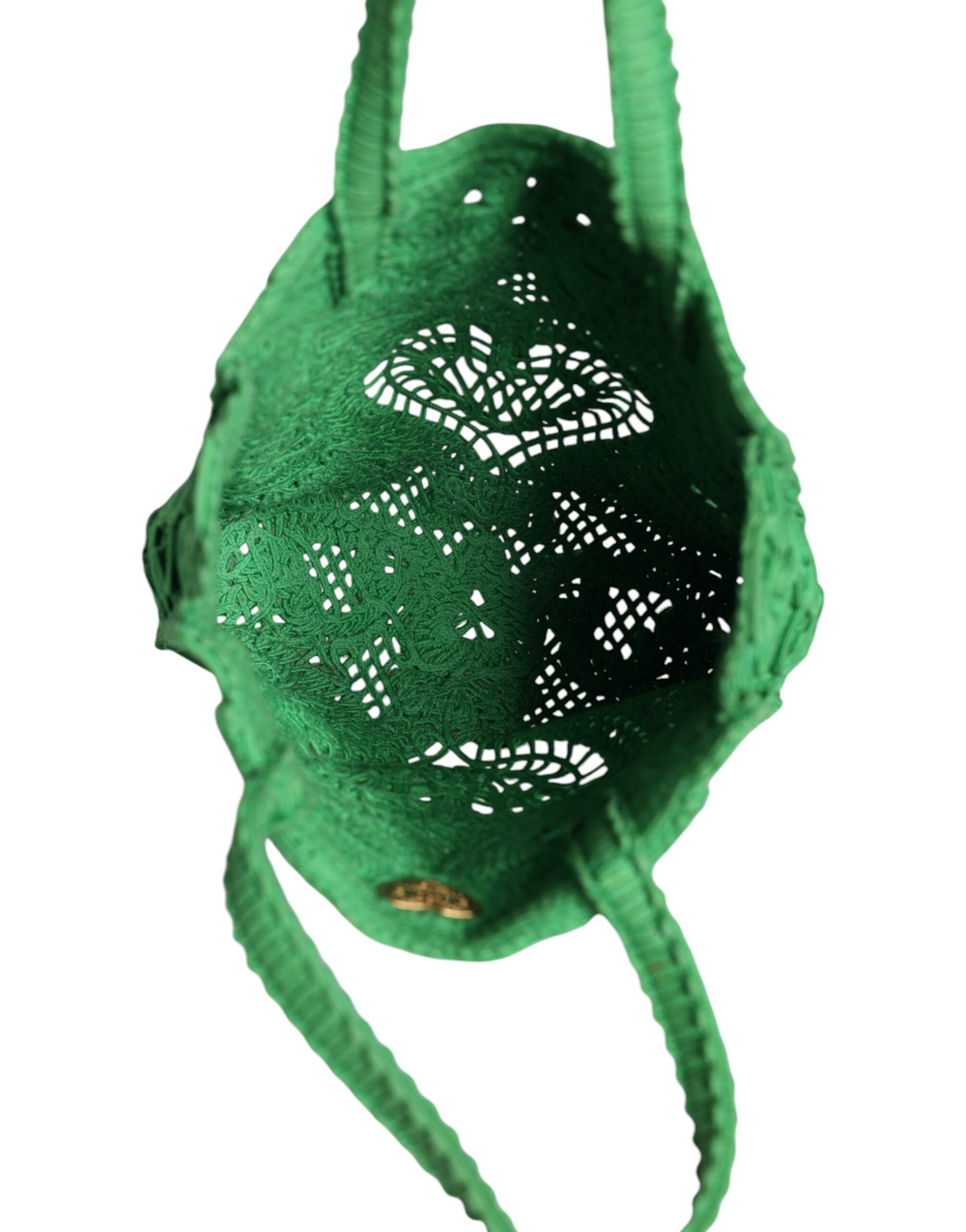 Groene kleine Cordonetto kant Beatrice Tote Bag