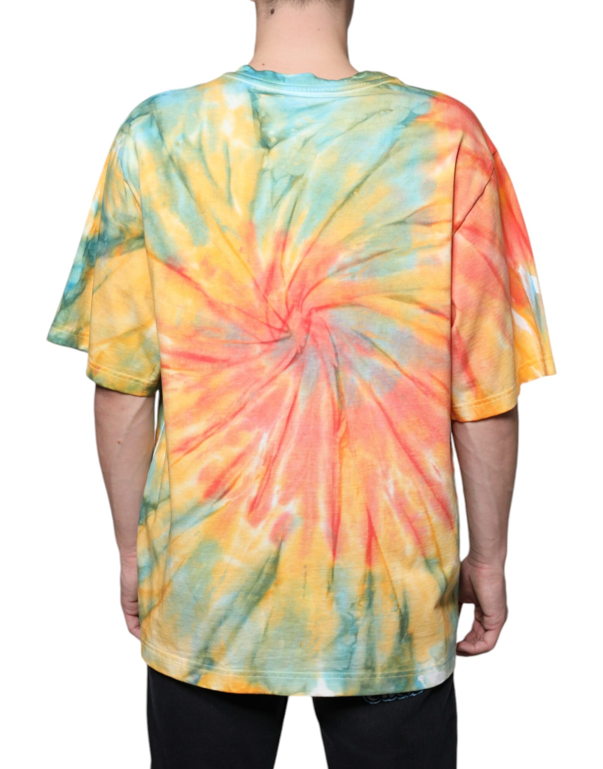 Veelkleurig Tie-Dye Logo Katoenen T-shirt