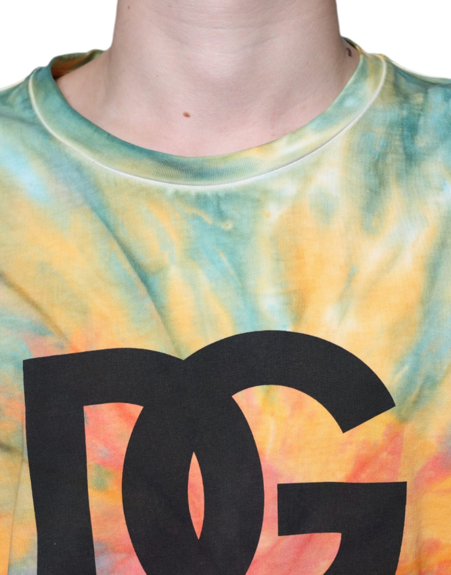 Veelkleurig Tie-Dye Logo Katoenen T-shirt