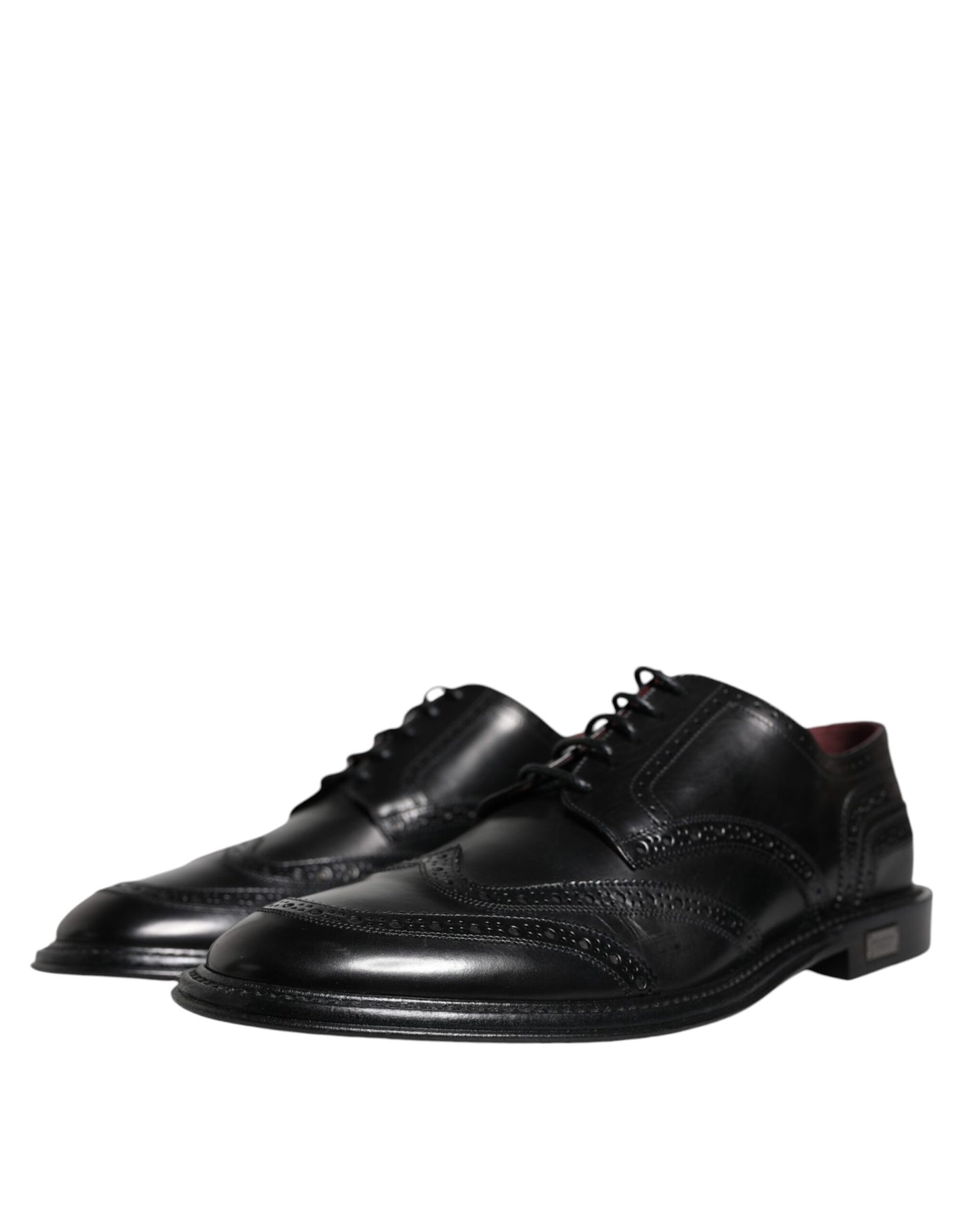 Zwarte leren Oxford Wingtip formele schoenen