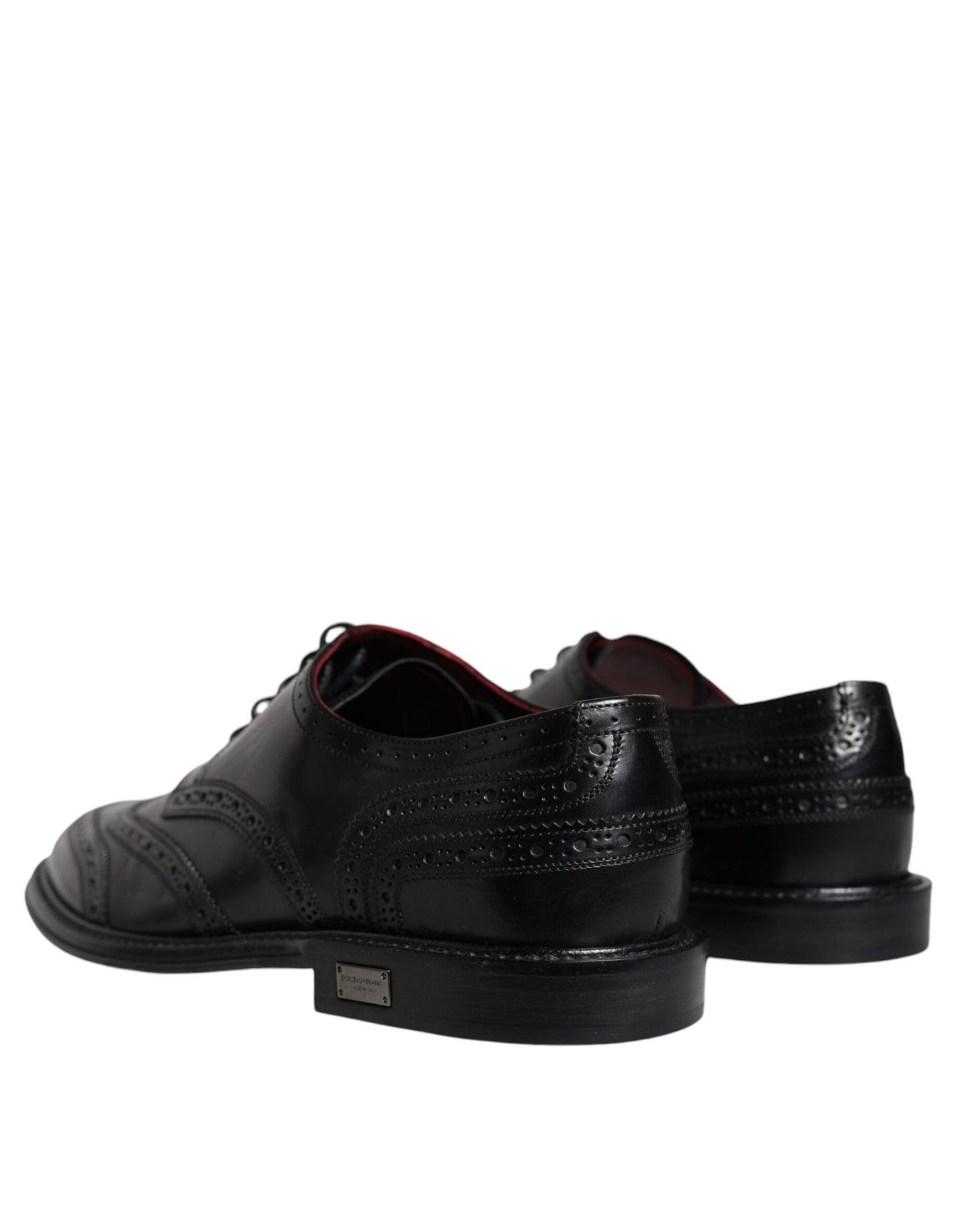 Zwarte leren Oxford Wingtip formele schoenen