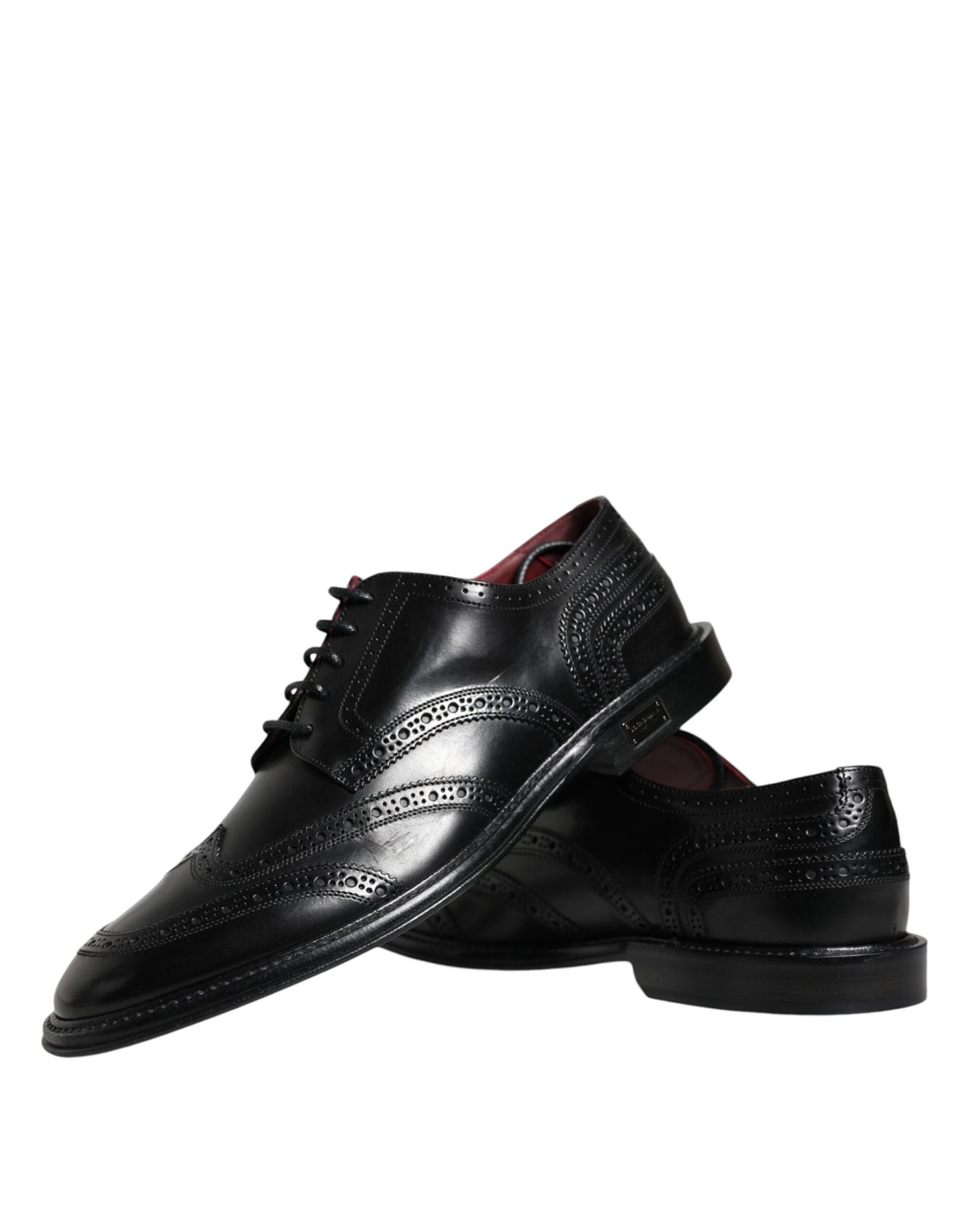 Zwarte leren Oxford Wingtip formele schoenen