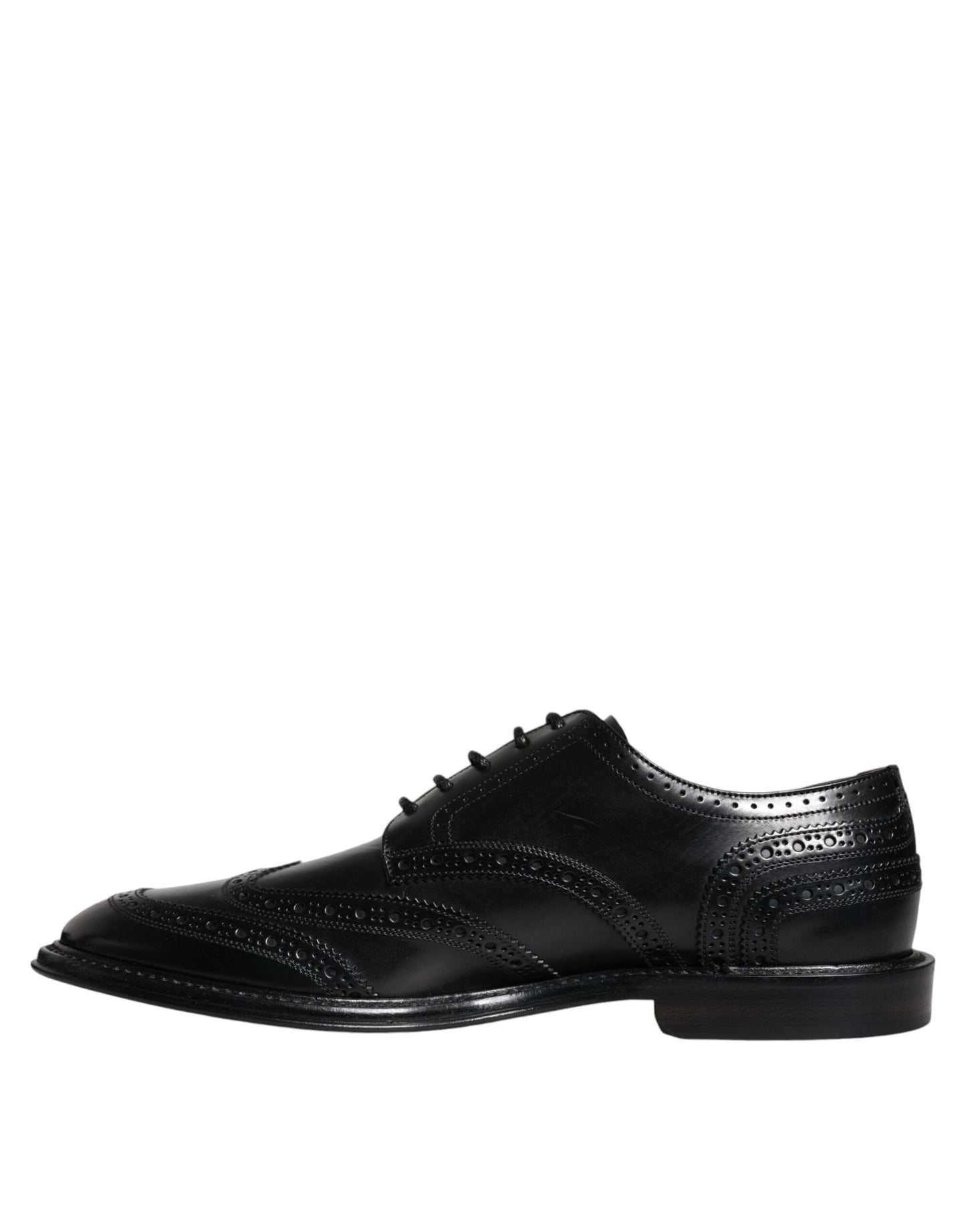 Zwarte leren Oxford Wingtip formele schoenen