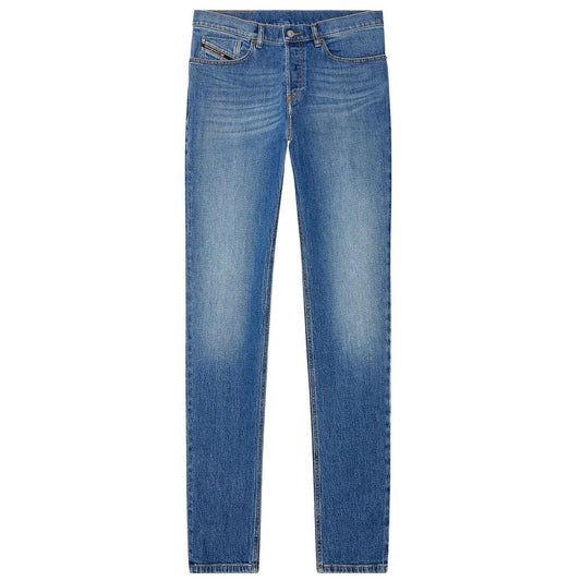 Blauwe katoenen jeans en broek