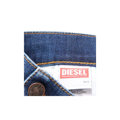 Blauwe katoenen jeans en broek