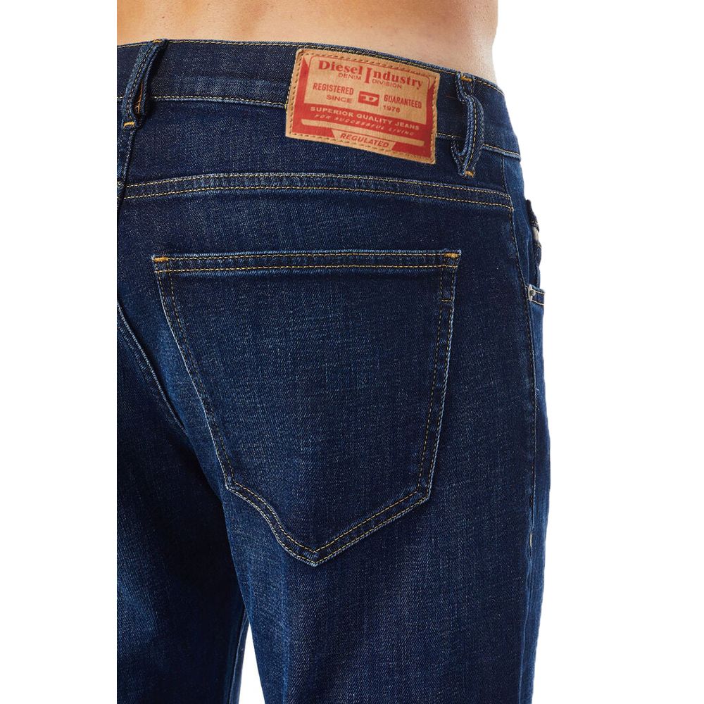 Blauwe katoenen jeans en broek