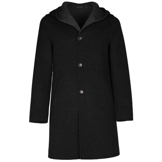 Black Wool Vergine Jacket