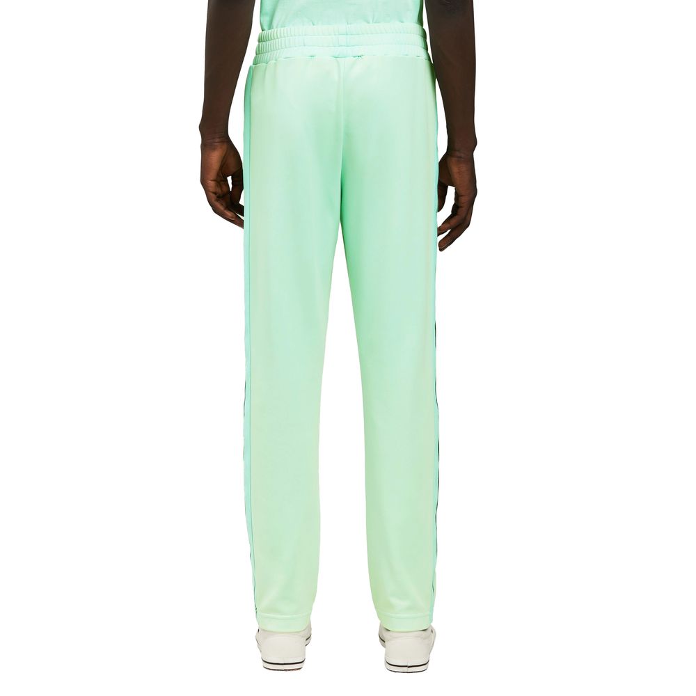 Groene nylon jeans en broek