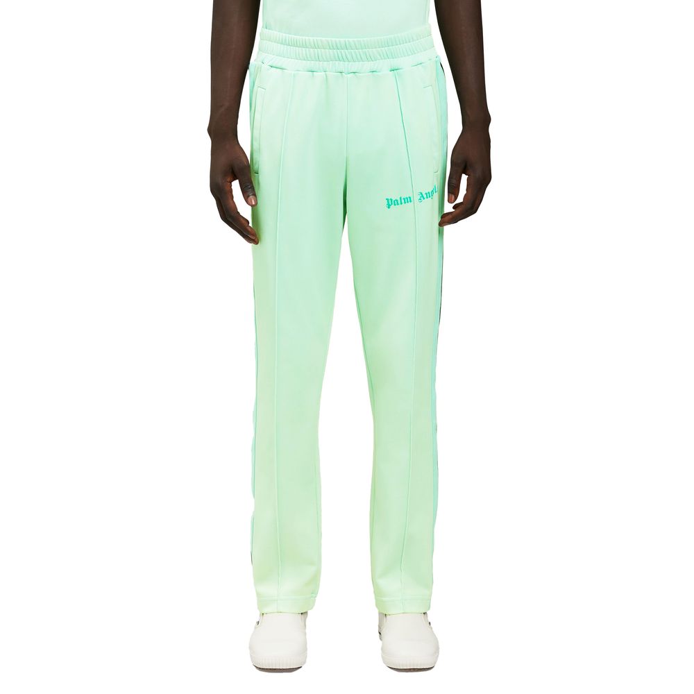 Groene nylon jeans en broek