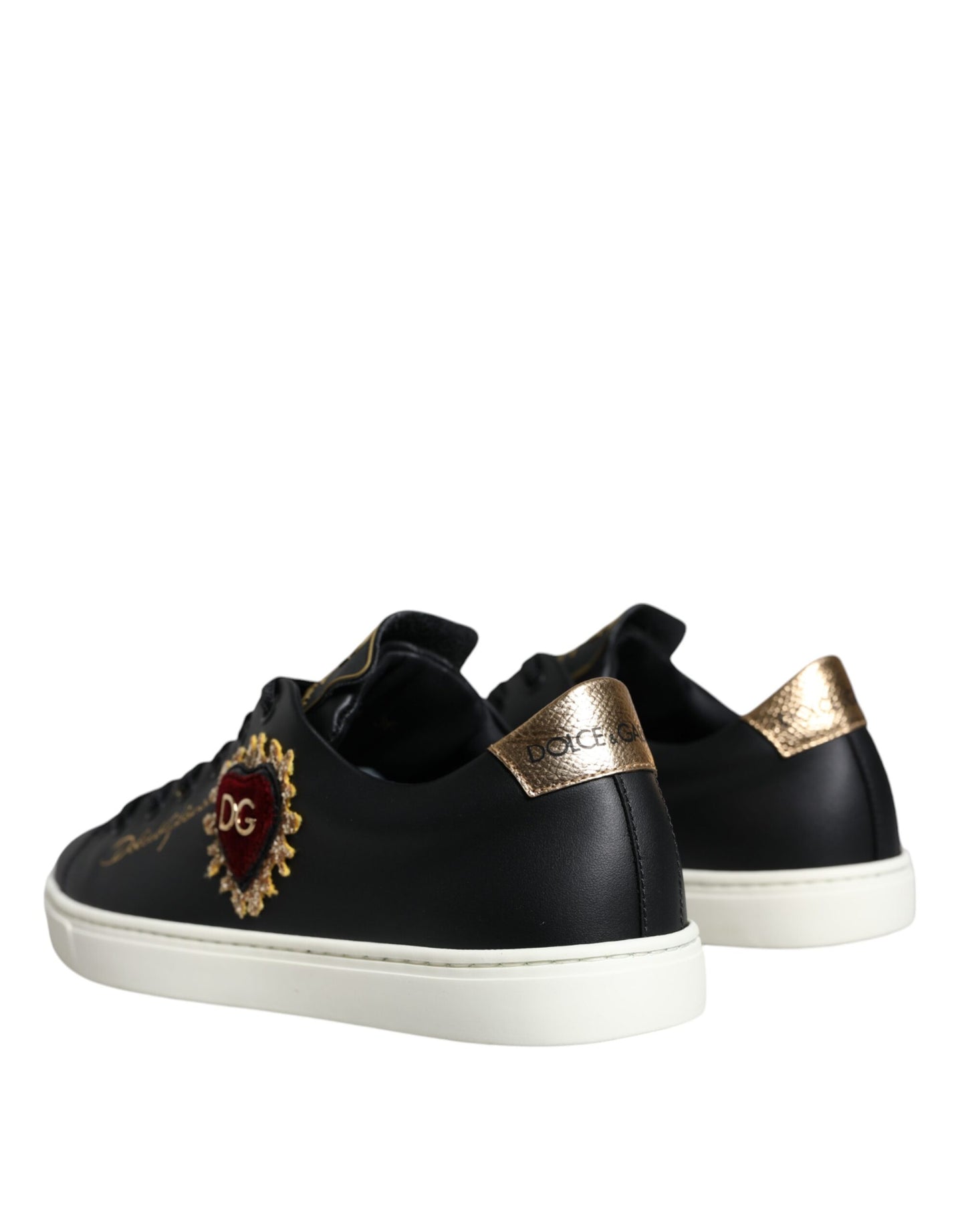 Zwarte Portofino Sacred Heart Sneakers Schoenen