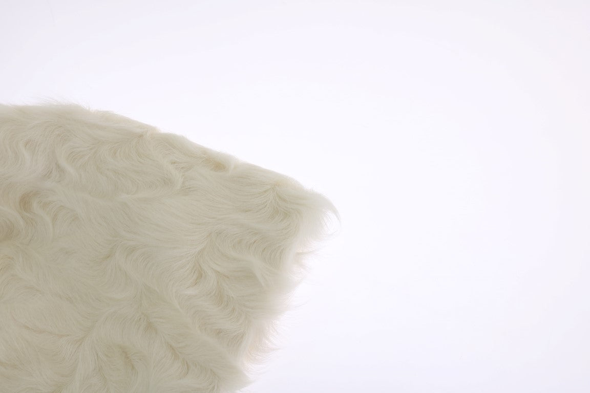 Elegante witte bontmuts luxe wintermuts