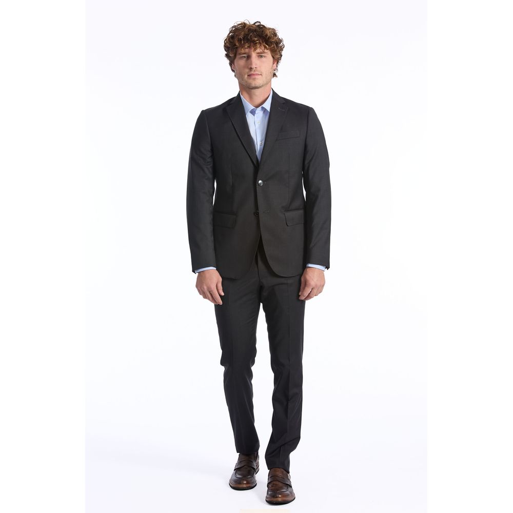 Gray Wool Men's Suit