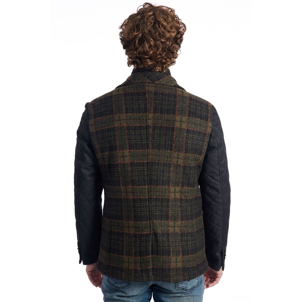 Brown Wool Men Jacket