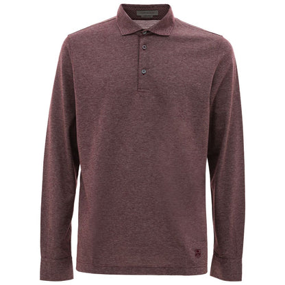 Purple Cotton Polo Shirt