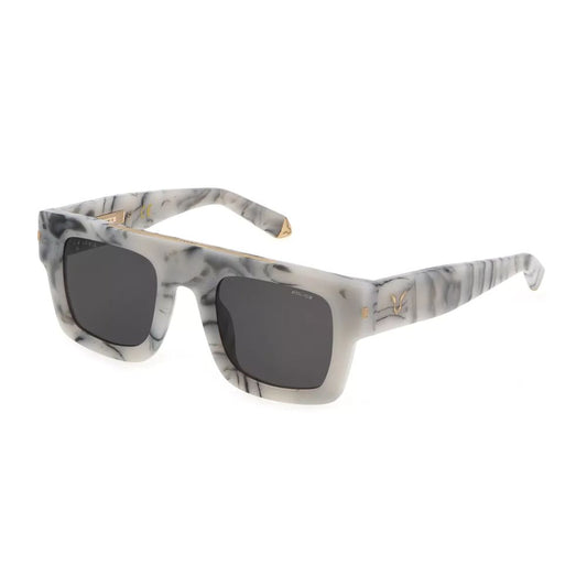 White Acetate Sunglasses