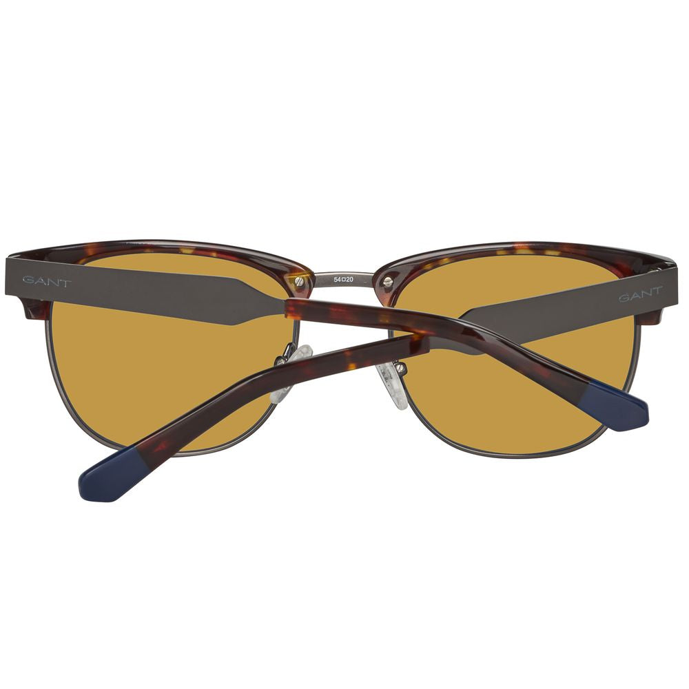 Brown Metal Sunglasses