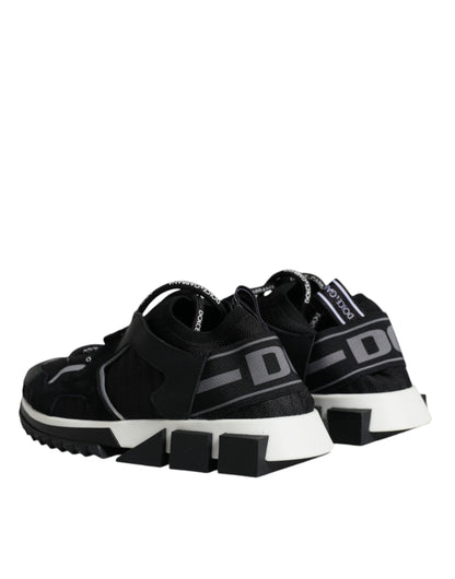 Black Mesh Sorrento Trekking Sneakers Shoes