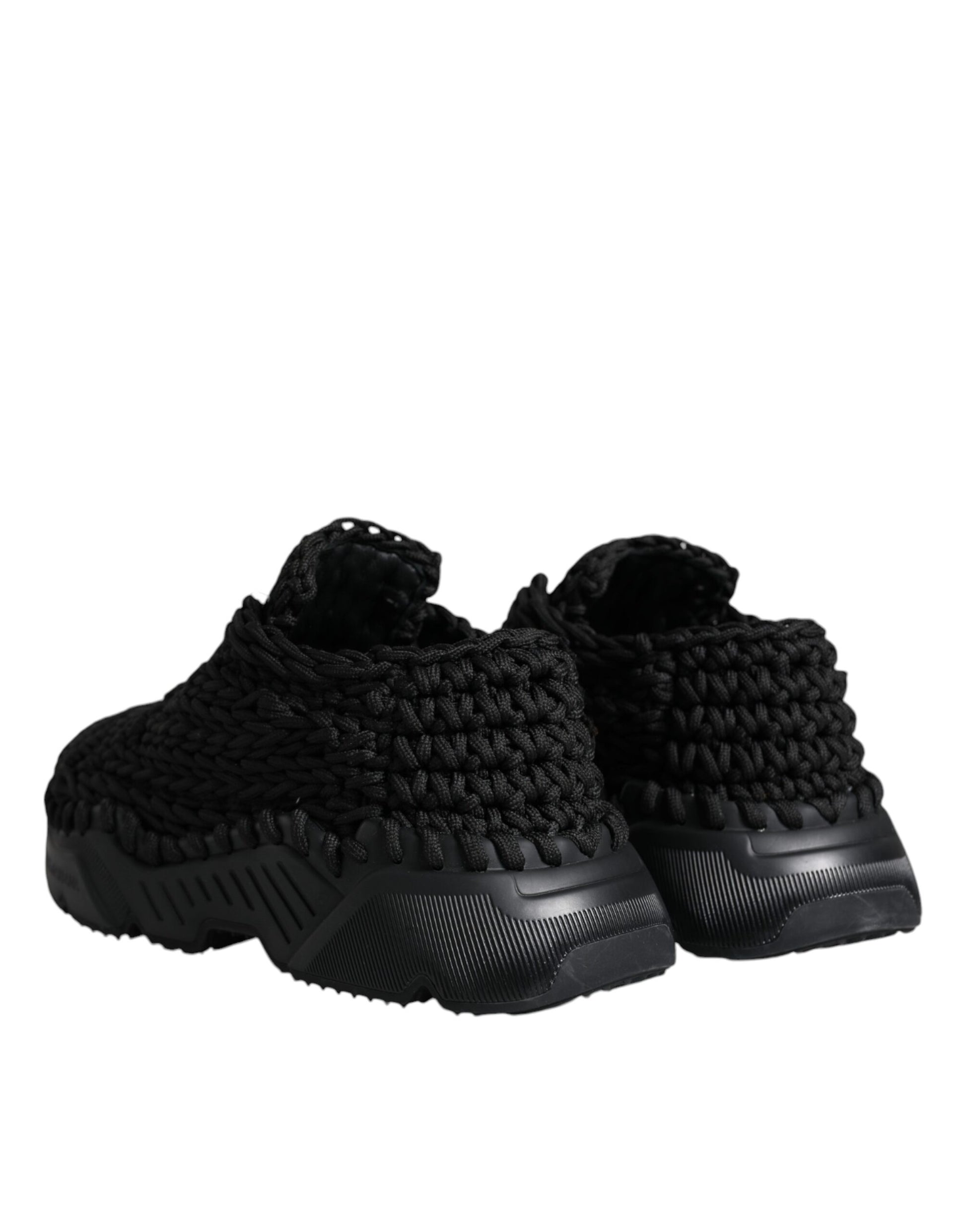 Black Knitted Daymaster Sneakers Shoes