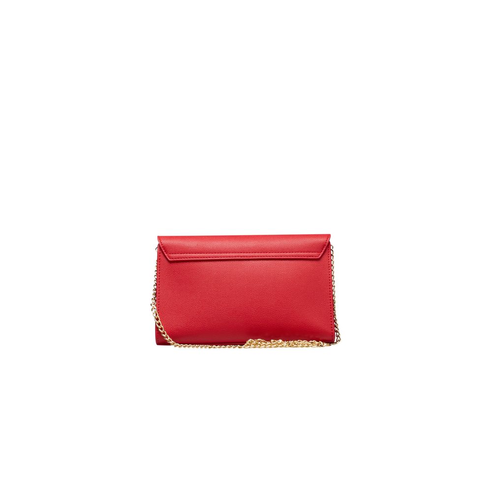 Red Polyethylene Women Crossbody Bag