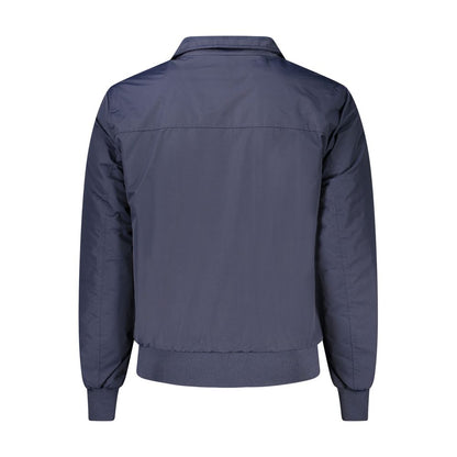 Blue Polyamide Men Jacket