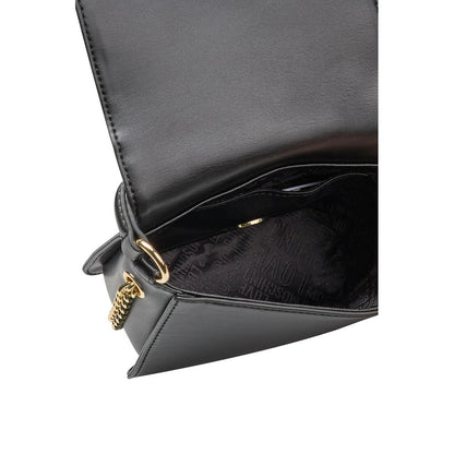 Black Polyethylene Women Handbag