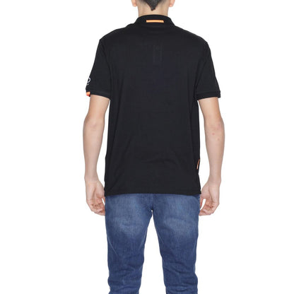 Black Cotton Polo Shirt