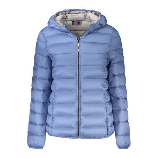 Light Blue Polyamide Women Jacket