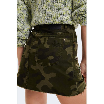 Army Cotton Skirt